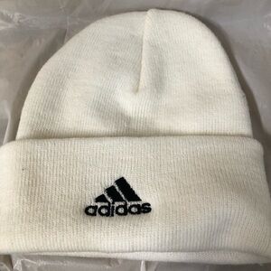 Adidas White Beanie with Mississippi State University